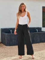 LILLUSORY Wide Leg Dress Pants Women's High Waisted Dressy Trousers - Image 3