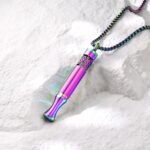 Anxiety Relief Pendant Mindfulness Breathing Necklace - Essential Oil Diffuser & Personal Inhaler Aromatherapy Necklaces for Women & Men (Rainbow) - Image 4