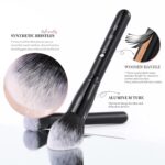 DUcare Professional Makeup Brushes Set 27Pcs Makeup Brush Set Premium Synthetic Kabuki Foundation Blending Face Powder Blush Concealers Eye Shadows Brushes - Image 6