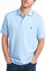 Nautica Men's Classic Fit Short Sleeve Dual Tipped Collar Polo Shirt - Image 2