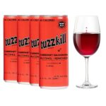 Buzzkill Wines - Non-Alcoholic Cabernet Sauvignon | Dealcoholized California Dry Red Wine, Gluten-Free, Alcohol-Free, Low Sugar, 45 Calories, Pack of 4, (8.4 fl. oz. each can) 33.8 FL Oz - Image 2