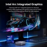 GEEKOM GT1 Mega AI Mini PC, with Intel 14th Gen Core Ultra 9 185H | 32GB DDR5 1TB NVMe SSD | Intel Arc Graphics | Dual 2.5G LAN & WiFi 7 | 8K Quad Display | Windows 11 Pro | 3-Year Warranty | SD Solt - Image 4