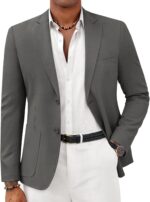 COOFANDY Mens Casual Sport Coat Lightweight Two Button Blazer Slim Fit Business Jackets - Image 2