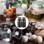Essential Oils Set, Men Scents Fragrance Oil Aromatherapy Essential Oils Kit for Diffuser (6x10ML) - Sandalwood, Cedar, Leather, Sweet Tobacco, Rum, Cologne Aromatherapy Oils Gift for Men - Image 6
