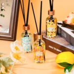 Reed Diffuser Set of 3 Pack, Linen Vanilla Citrus Scented Oil Diffuser with 15 Sticks, Reed Diffusers for Home, Bathroom Air Freshener, 1.7 Fl.oz Each, Total 5.1 Oz - Image 8