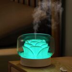Diffusers for Essential Oils Large Room: SEVEYEE 500ml Aromatherapy Diffuser for Home Bedroom - Big Capacity Running 24 Hours Waterless Auto Off with 7 Colors Lights - White - Image 2