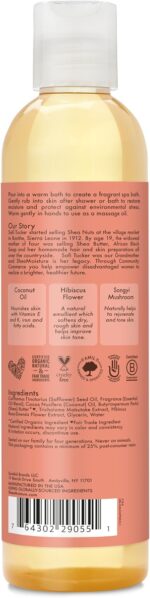 SheaMoisture Bath, Body & Massage Oil, Coconut & Hibiscus, 2-Pack – Illuminating Moisturizer for Dry Skin, 8 Oz Ea - Image 5