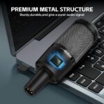 XLR Podcast Microphone Professional Cardioid Condenser Microphone for PC Computer Studio XLR Mic Kit for Recording/Podcasting/Streaming/Voice Over/ASMR/Home Studio/YouTube with Desktop Stand - Image 8