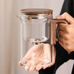 Enchanti Tea Pot, 800ML Witchcraft Magic Glass Teapot with Infuser Strainer and Lid for Loose Leaf Tea Herbal, Magnetic Water Separation Tea Maker Kettle Clear Enchantipot - Image 8