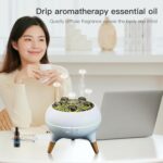 Essential Oil Diffuser 250ML,Jellyfish Diffuser Volcano Diffuser Air Humidifiers Dynamic Sound Pickup Ultrasonic Aromatherapy Remote Control 7-Color Lights for Home Bedroom Office Hotel(White) - Image 8