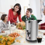 Valgus Commercial Coffee Urn 32-Cup 6L Stainless Steel Large Coffee Maker with Percolator Electric Hot Water Dispenser for Party, Office, Wedding - Image 5