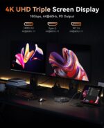 KAMRUI E3B Mini PC with AMD Ryzen 7 5825U, 32GB DDR4 1TB M.2 SSD Mini Computer, Mini Gaming PC with USB Type-C, Desktop Computer Supports Triple 4K Display, WiFi 6, BT 5.2 - Image 4