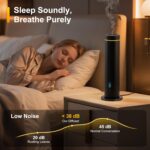 Waterless Diffuser, 1000 Sq.Ft Coverage, Essential Oil Diffuser with Tilt-Safe, Remote Control, Adjustable Mist Mode, Mood Lights Aromatherapy Diffuser for Home, Large Room, Office, Hotel, Black - Image 4