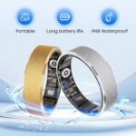 Smart Health Ring, Featuring Heart Rate, Stress and Sleep Monitoring Functions, Compatible with iPhone and Android, Waterproof Fitness Tracker for Women & Men, No Subscription Fee. (Gunmetal Gray, 9) - Image 5
