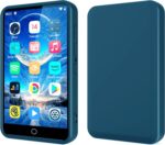 MP3 MP4 Player Case for ZAQE M505 4.0 inch, Fotosuncy Slim Fit Soft TPU Matte Cover with Cleaning Cloth Navy Blue - Image 6