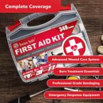 Swiss Safe 2-in-1 First Aid Kit for Car, Travel & Home, Businesses - Bonus Mini Kit for Medical Emergency Aid, Survival, Camping - FSA & HSA Eligible - 348 Pcs, Large Hardcase FAK - Image 7