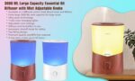 BlueHills Premium 3000 ML XL Essential Oil Diffuser Aroma Humidifier 3 Liter Big 3L Capacity Huge Size Plant Baby Living Room Home Decor Aromatherapy Diffuser for Large Room Dark Wood Grain 3L-K3 - Image 10