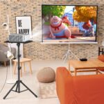 Projector Stand Tripod - Laptop Tripod Projector Stand Adjustable Height 22 to 47 Inch, Projector Tripod Stand, Tripod for Porjector, Projector Stand for Outdoor Movies - Image 3