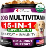 Dog Multivitamin Chewable with Glucosamine - Dog Vitamins and Supplements - Senior & Puppy Multivitamin for Dogs - Pet Joint Support Health - Immunity - Mobility - Energy - Gut - Skin - 120 Chews - Image 2