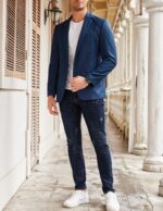 COOFANDY Mens Sport Coat Casual Blazer One Button Business Suit Jacket - Image 4