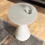Small Drink Table, Round Martini Table, Drum End Table Side Table, Metal Accent Table,for Small Space Living Room, Bedroom, Dirt - Image 6