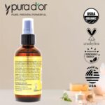 PURA D'OR 4 Oz ORGANIC Moroccan Argan Oil - USDA Certified 100% Pure & Cold Pressed Virgin Premium Grade Natural Moisturizer Treatment For Dry, Damaged Skin, Hair, Face, Body & Scalp - Men & Women - Image 5