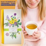 Premium Organic Tea Bag 80 Pack Sampler Designer Tin Book Gift Set 10 Per Flavor Assorted Variety Exotic Fruit Herbal Black And Green Teas Individually Wrapped (8 Flavors) - Image 8