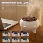 Essential Oil Diffuser 250ML Dancing Jellyfish Aromatherapy Diffuser Humidifier with 7 Colors LED Lights,Remote Control,Plug in for Bedroom,Office (White) - Image 6
