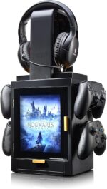 Numskull Official Hogwarts Legacy LED Light Gaming Locker, Controller Holder & Headset Stand for PS4/PS5 & Xbox Series X|S - Multiple LED Lighting Settings - Official Harry Potter Merchandise - Image 2