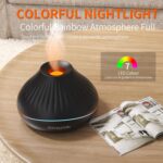 Essential Oil Diffuser,Aroma Scent Diffusers for Home Fire Flame Aromatherapy Diffuser, 160Ml Ultrasonic Cool Mist Humidifier with 7 Color Led Lights Quiet Waterless Auto Shuts-Off - Image 3