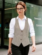 GRACE KARIN Women's Suit Vest Top, Dressy Casual Sleeveless Button Wasitcoat, Fromal Steampunk Blazer For Work Office - Image 8