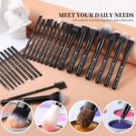 DUcare Professional Makeup Brushes Set 27Pcs Makeup Brush Set Premium Synthetic Kabuki Foundation Blending Face Powder Blush Concealers Eye Shadows Brushes - Image 7