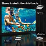 HAPPRUN Native 1080P Bluetooth Projector, Full HD Portable Outdoor Movie Projector with Built-in Speaker, Compatible with Smartphone, HDMI, USB, AV, Fire Stick, PS5 for Home, Bedroom, Outdoor Use - Image 10