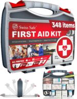 Swiss Safe 2-in-1 First Aid Kit for Car, Travel & Home, Businesses - Bonus Mini Kit for Medical Emergency Aid, Survival, Camping - FSA & HSA Eligible - 348 Pcs, Large Hardcase FAK - Image 2