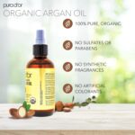 PURA D'OR 4 Oz ORGANIC Moroccan Argan Oil - USDA Certified 100% Pure & Cold Pressed Virgin Premium Grade Natural Moisturizer Treatment For Dry, Damaged Skin, Hair, Face, Body & Scalp - Men & Women - Image 3