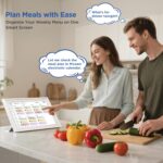 15.6 Inch Digital Calendar Chore Chart 1920 * 1080P Full HD Touchscreen Interactive Display Smart Electronic Calendar for Family Organizer Schedules Desk & Wall Mount Digital Planner White - Image 6