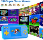 Handheld Game Console for Kids Preloaded 240 Retro Video Games, Portable Gaming Player with Rechargeable Battery 3.0" LCD Screen, Mini Arcade Electronic Toy Gifts for Boys Girls - Image 3