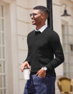 COOFANDY Mens Dress Pullover Sweater Lightweight Waffle Knit Sweater Slim Fit Crewneck Business Casual Sweater - Image 7