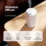 Airversa Waterless Diffuser for Essential Oil, Battery Operated Nebulizer, 0.7 Fl.Oz./ 20mL Capacity, Mini Scent Air Machine, 3 Countdown Timers & 3 Mist Levels for Home, Room, Car, Office - AN6 White - Image 3