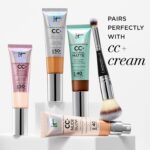 IT Cosmetics Heavenly Luxe Complexion Perfection Brush #7 - Dual-Ended Premium Makeup Brush for Foundation Concealer & Contour, Ultra-Soft Synthetic Fibers, Airbrush Finish, Pro-Hygienic, Cruelty-free - Image 7
