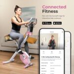 Sunny Health & Fitness Smart Folding X-Bike, Portable Compact Exercise Bike for Indoor Cycling Workout, Home Cardio Training Machine, Free SunnyFit App Bluetooth Connect - Image 4