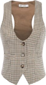 GRACE KARIN Women's Suit Vest Top, Dressy Casual Sleeveless Button Wasitcoat, Fromal Steampunk Blazer For Work Office - Image 2