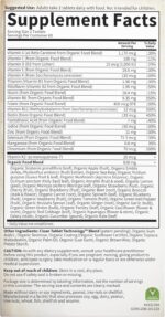 Garden of Life Organics Whole Food Multivitamin for Men, 120 Tablets, Vegan Vitamins and Minerals for Mens Health and Well-Being, Certified Organic Vegan Mens Multi - Image 10