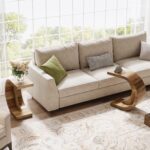 Tribesigns C-Shaped End Table, Side Table for Couch Sofa Living Room Bedroom Small Space, Rustic Brown - Image 7