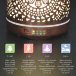 Earnest Living Essential Oil Diffuser Metal Diffuser 250 ml Timers Night Lights and Auto Off Function Home Office Humidifier Aromatherapy Diffusers for Essential Oils Gift - Image 5