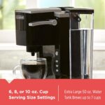 BLACK+DECKER Family Single Serve K-Cup Brewer: Large 50oz Water Reservoir, Versatile Ground Coffee & K-Cup Compatibility, Adjustable Tray for Travel Mugs - Image 7