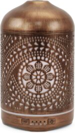Earnest Living Essential Oil Diffuser Metal Diffuser 250 ml Timers Night Lights and Auto Off Function Home Office Humidifier Aromatherapy Diffusers for Essential Oils Gift - Image 8