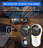T TAKMLY Magnifying Glass with Light Portable Handheld USB Digital Microscope Macro Camera 2.0 inch IPS Color Screen Fixed Focus, 200w Pixel, 500x Magnification, Compatible with Windows, Mac OS - Image 3