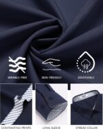 COOFANDY Mens Dress Shirts Long Sleeve Button Down Shirts Untucked Wrinkle-Free Business Casual Shirts - Image 6