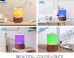 BlueHills Premium 2500 ML XL Essential Oil Diffusers - 30 Hr Run Aromatherapy Diffuser & Air Humidifier Mist for Large Room - 7 LED Colors Oil Diffuser Essential Oils for Home w/Auto Shut Off - F003 - Image 5